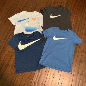 4 Nike dri fit shirts size 7